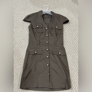 Express Petite militarily style dress